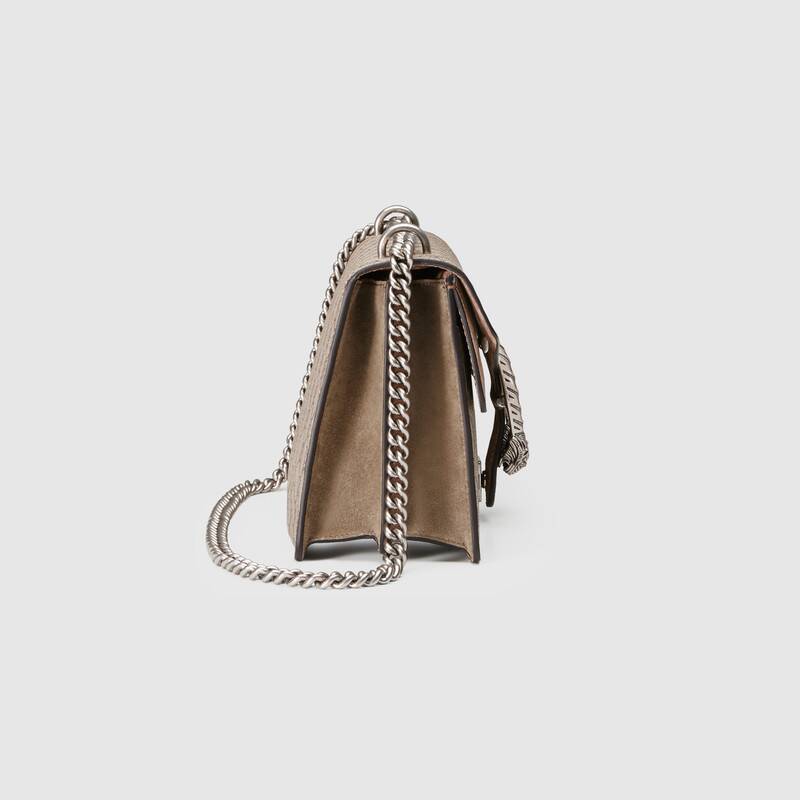 Gucci Dionysus Small GG Supreme Shoulder Bag 400249 Khaki